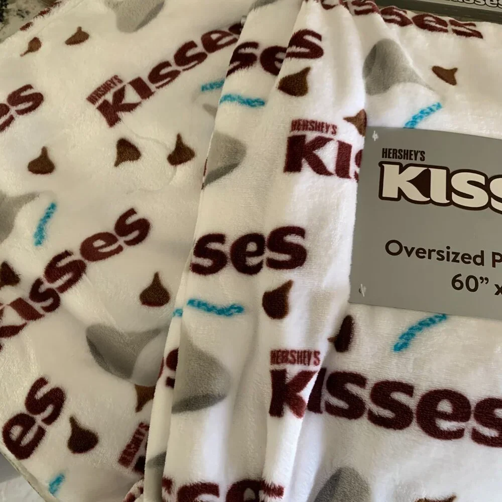 Hershey Kisses Plush Throw Plush Candy Oversized NWT